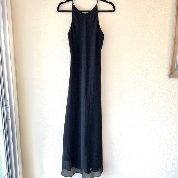 VINTAGE! Hampton Dress Co Black Dress Size 8 - Picture 1 of 11
